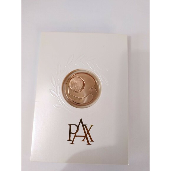 Holiday Cards By The Franklin Mint 1980 Set of 4 Cards With Bronze Coins - Picture 7 of 11